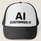AI Customized™ Trucker Hat Trucker Pet (Voorkant)