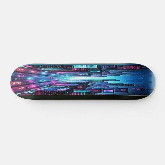 AI Cyber City Skateboard (Horizontaal)