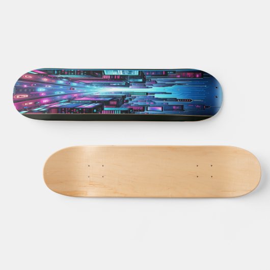 AI Cyber City Skateboard (Horizontaal)