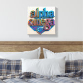 Ai design Alpha et Omega Canvas Impression (Insitu(Chambre))