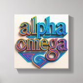 Ai design Alpha et Omega Canvas Impression (Recto)
