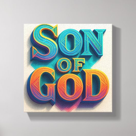 Ai design Zoon van God Canvas Print (Voorkant)