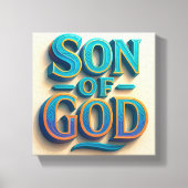 Ai design Zoon van God Stretched Canvas print (Voorkant)
