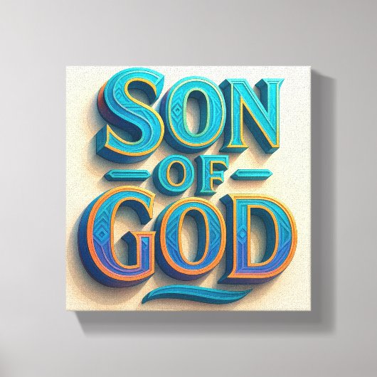 Ai design Zoon van God Stretched Canvas print (Voorkant)