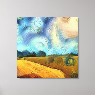 AI Digitaal Vincent Van Gogh Stijl Kunstwerk Canvas Afdruk