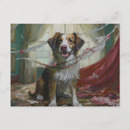 AI Dog Mess Briefkaart (Voorkant)