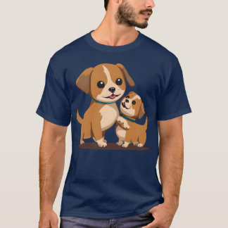 AI Dog  retro T-shirt
