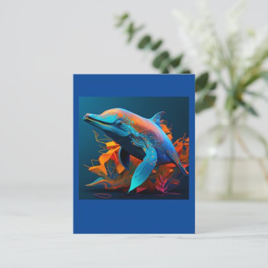 AI DOLPHIN SWIM #1 BRIEFKAART (Staand voorkant)