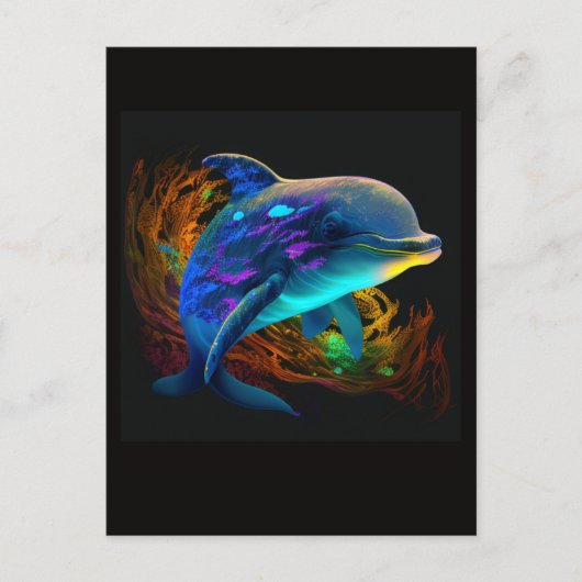 AI DOLPHIN SWIM #3 BRIEFKAART (Voorkant)
