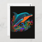 AI DOLPHIN SWIM #4 BRIEFKAART (Voorkant / Achterkant)