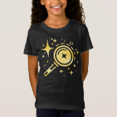 AI-embleem Sparkle-sterren, baken van het digitale T-shirt (Voorkant)