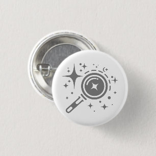 AI-embleem Twinkle-sterren, baken van het digitale Ronde Button 3,2 Cm