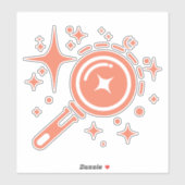 AI-embleem Twinkle-sterren, baken van het digitale Sticker (Vel)