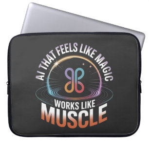 AI esthetiek futuristische technologie mannen mode Laptop Sleeve