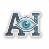 AI Eye Sticker (Voorkant)