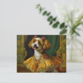 AI Fancy Dog Briefkaart (Staand voorkant)