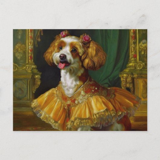 AI Fancy Dog Briefkaart (Voorkant)