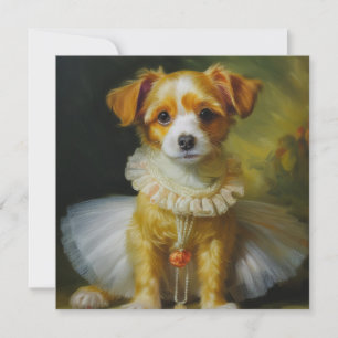 AI Fancy Dog Feestdagenkaart