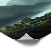 AI Fantasy Landscape #02 Poster (Hoek)