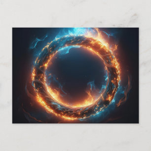 AI Fire Ring Briefkaart