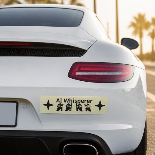 AI Fluisteraar Bumpersticker