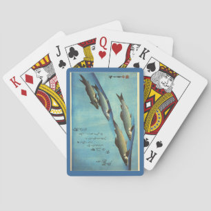 Ai (forel) - Hiroshige's kleurenJapanse vis afdruk Pokerkaarten