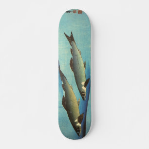 Ai (forel) - Hiroshige's kleurenJapanse vis afdruk Skateboard