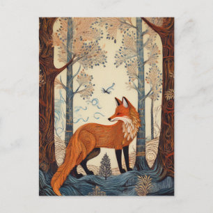 AI Forest Fox Briefkaart