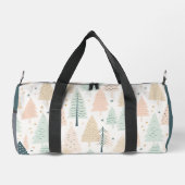 AI Gegenereerde Bomen Kerstmis Plunjezak (Achterkant)