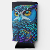 AI gegenereerde kleurrijke Uil (Achterkant)