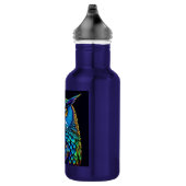 AI gegenereerde kleurrijke Uil Waterfles (Rechts)