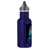 AI gegenereerde kleurrijke Uil Waterfles (Links)