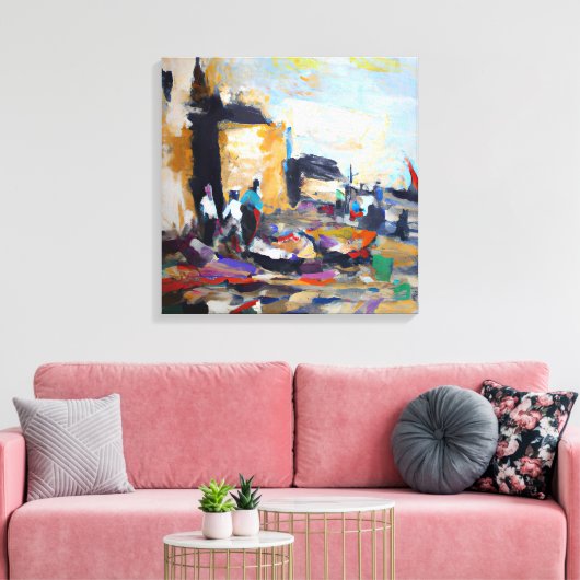 AI-gegenereerde kunst Canvas Afdruk (Insitu (Woonkamer))