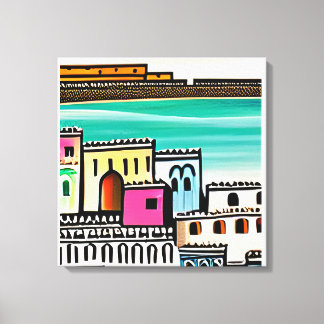 AI-gegenereerde kunst Canvas Afdruk