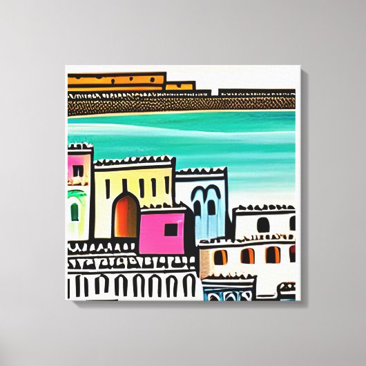 AI-gegenereerde kunst Canvas Afdruk (Voorkant)