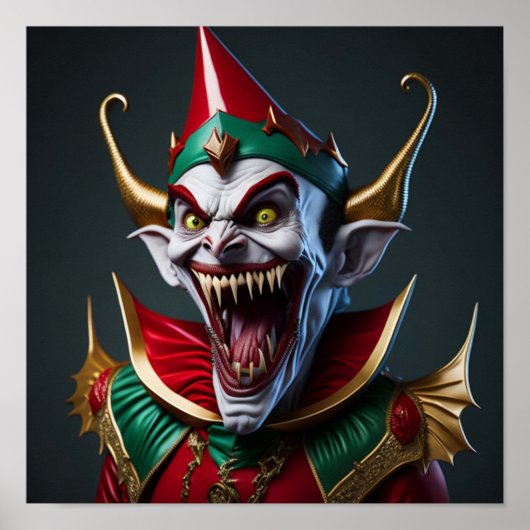 AI Gegenereerde Vampierkunst Poster (Voorkant)