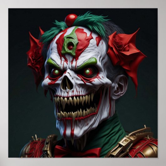 AI Gegenereerde Zombie Kunst Poster (Voorkant)