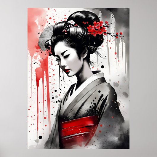 AI Geisha Poster (Voorkant)