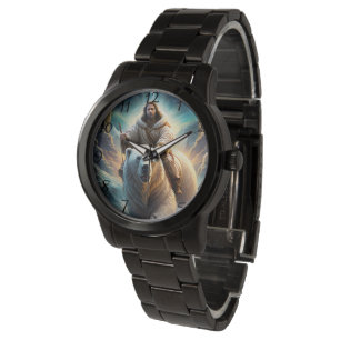 (AI Generated) Jesus op een polair beer Horloge