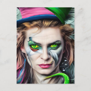 AI Generated Mad Hatter Fantasy Briefkaart