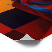 Ai Generated Woman as Modern Art Poster (Hoek)