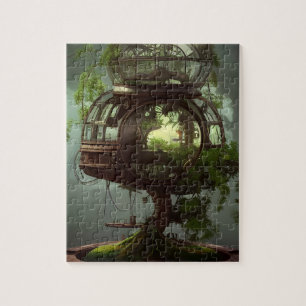 AI genereerde steampunk bonsai Legpuzzel