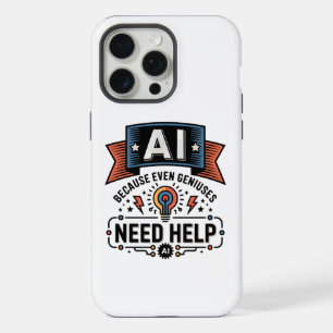 AI Geniaal Humor Tech Citaat Design iPhone 15 Pro Max Hoesje