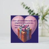 AI Gift Giving Prayer Kaart (Staand voorkant)