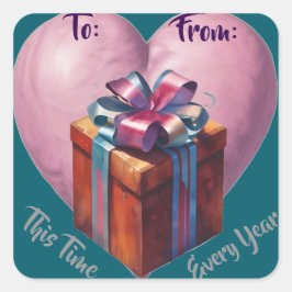 AI Gift Labels van/naar Stickers