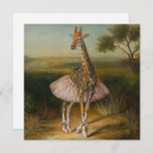 AI-giraffe Feestdagenkaart (Voorkant / Achterkant)