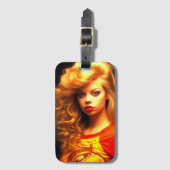 AI Girl Bagagelabel (Voorkant (verticaal))