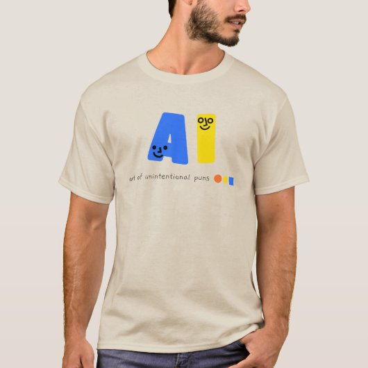 AI-grap | AI-Humor | Grappige AI T-shirt (Voorkant)