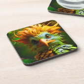 AI Green Bird Bier Onderzetter (Linkerzijde)