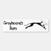 AI - Greyhound Racing Design Bumpersticker (Voorkant)